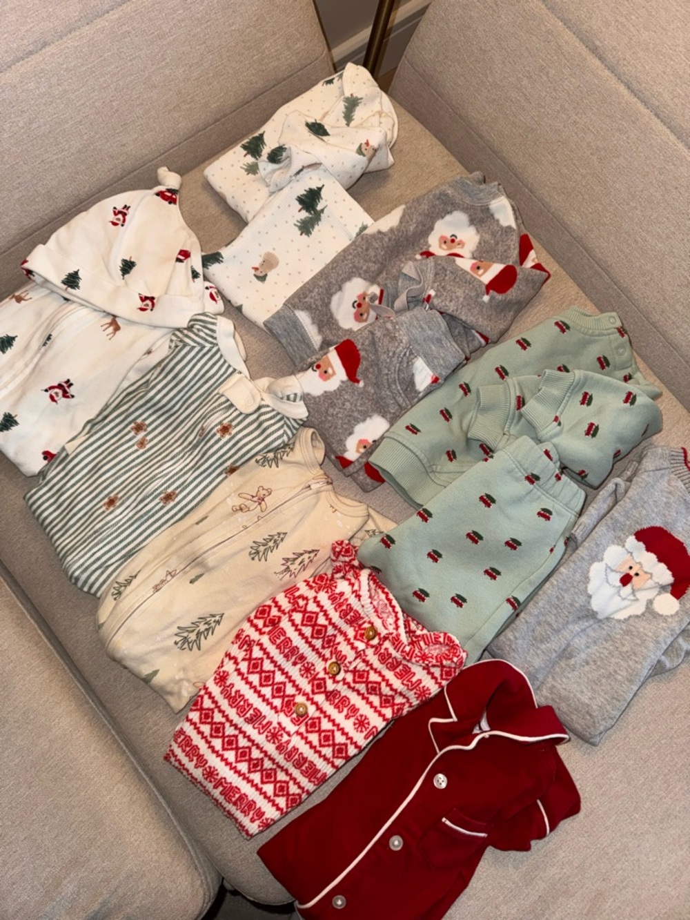 Baby Holiday Pajama Set bundle- size 3-6 months